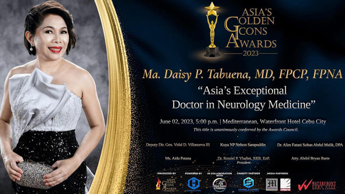 Asia's Golden Icon Awards 2023 Ma. Daisy Pedroso-Tabuena